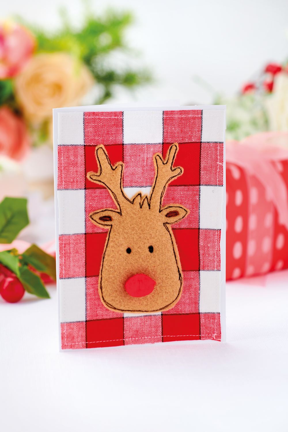 Stitched Reindeer Christmas Gift Set