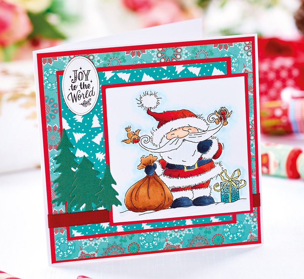 Easy Layered Snowman Christmas Card