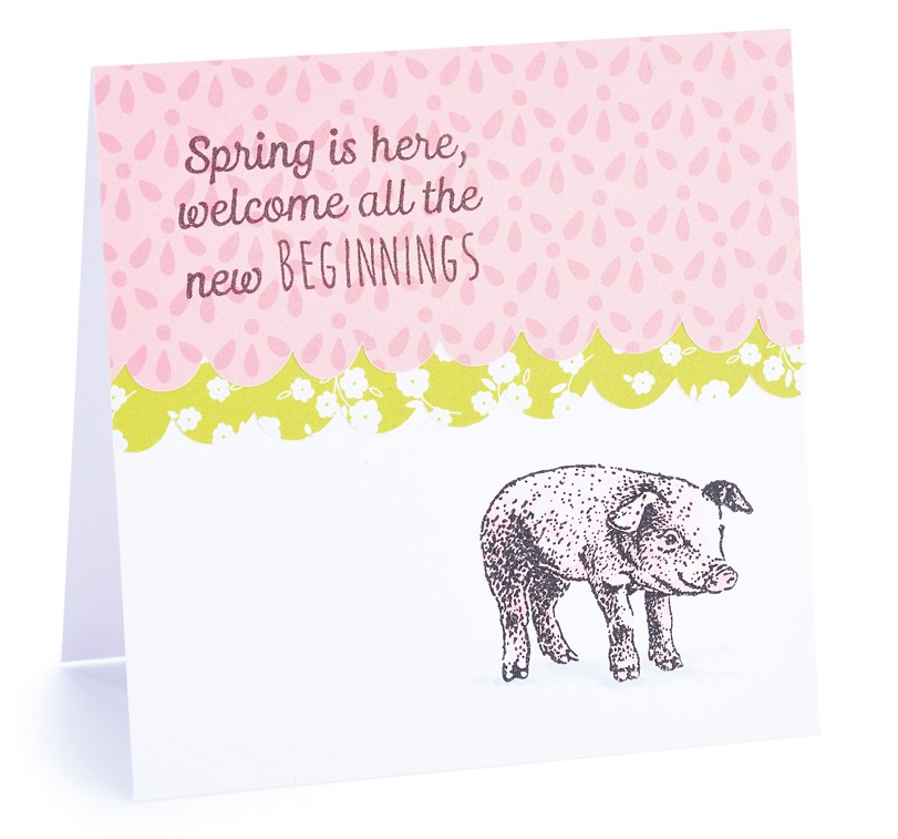 Stamped Spring Greetings