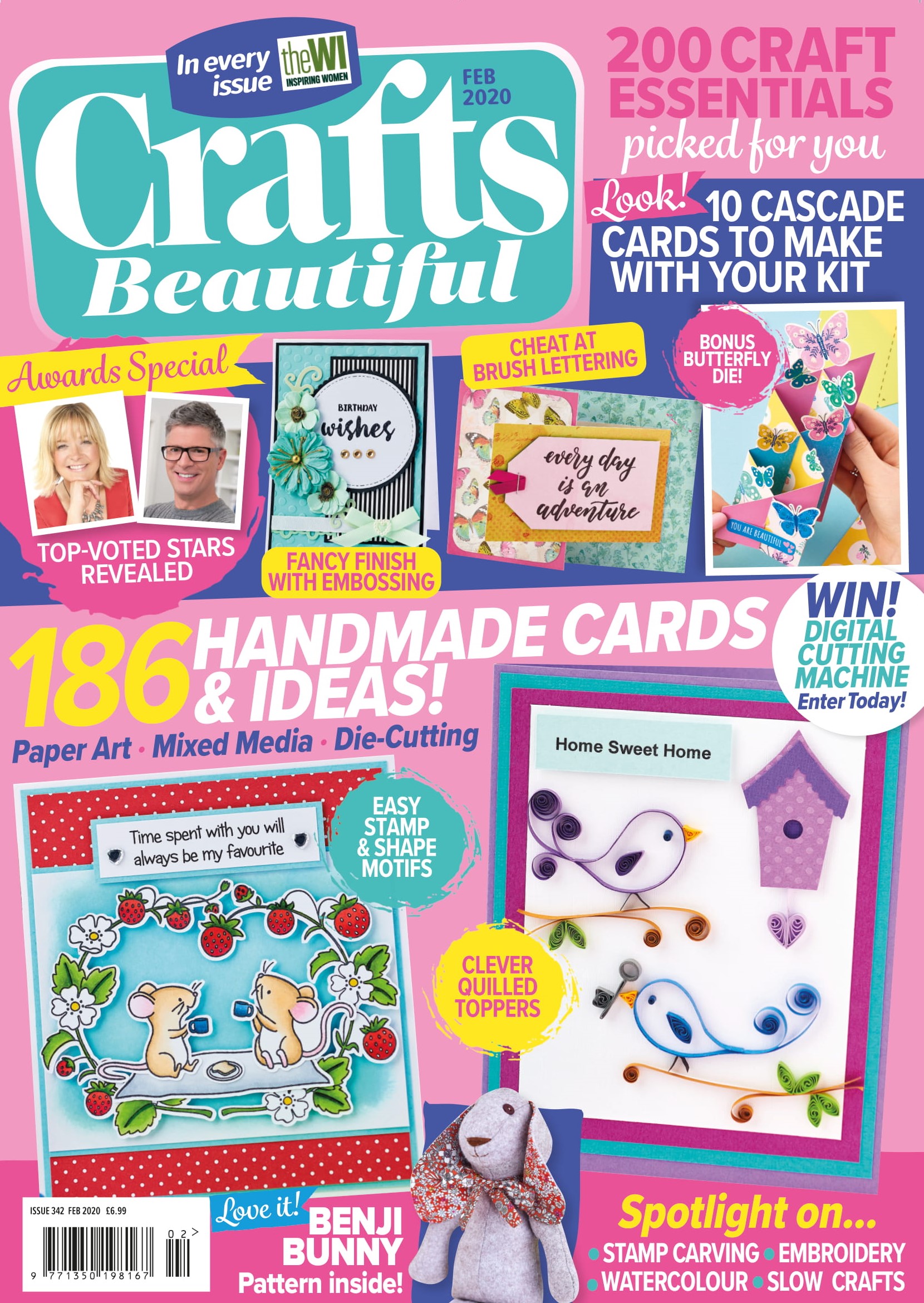 Crafts Beautiful February 2020 Issue 342 Template Pack