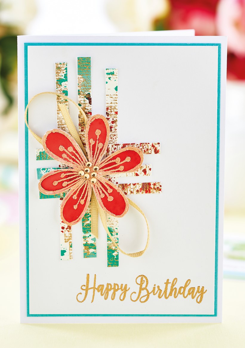 Easy Watercolour and Emboss Backgrounds