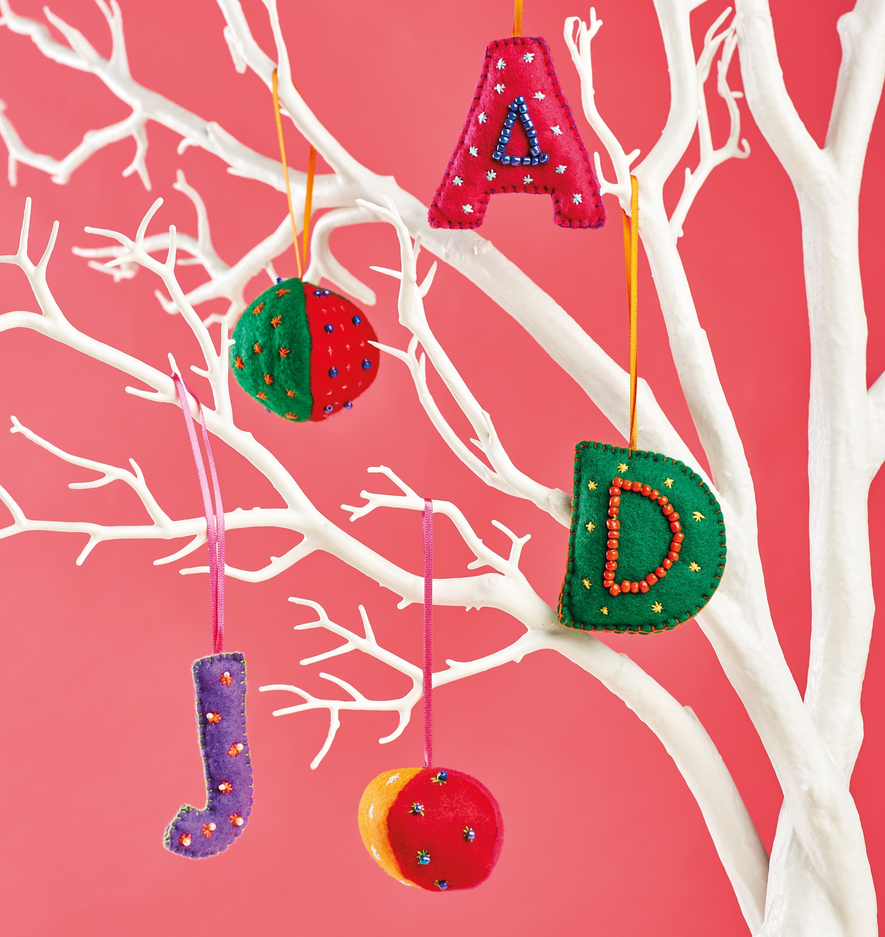 Alphabet Tree Decorations
