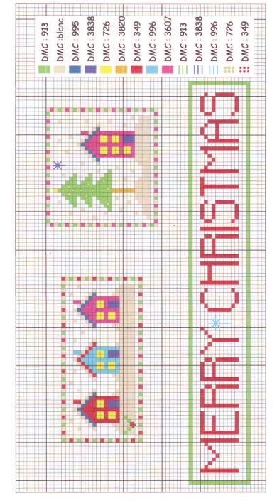 Christmas Hanger Cross-Stitch Chart