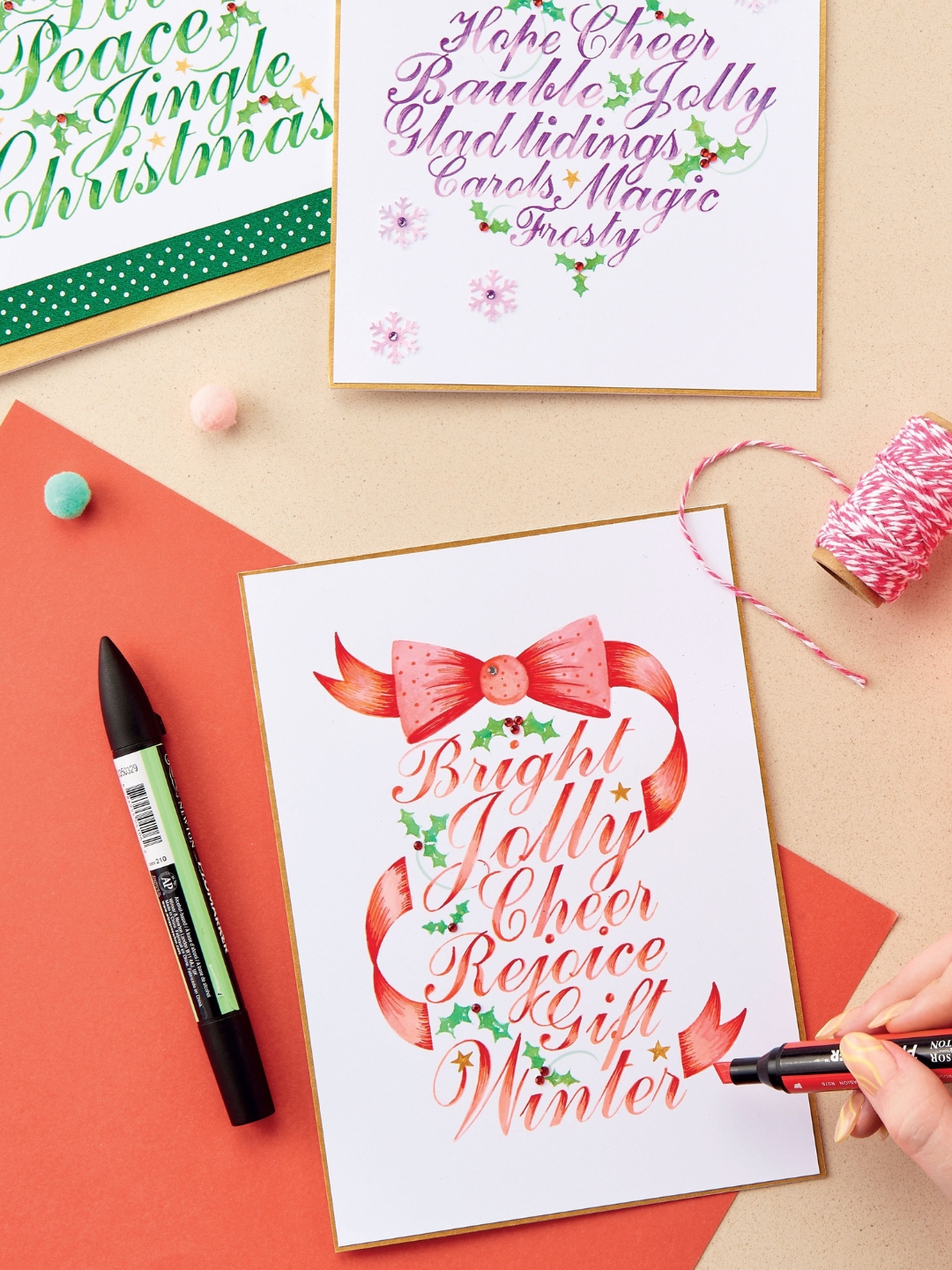 Calligraphy Christmas Cards