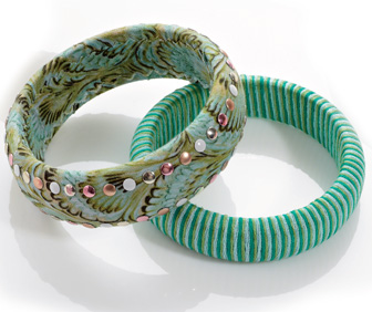 Candy Cane Green Bangle