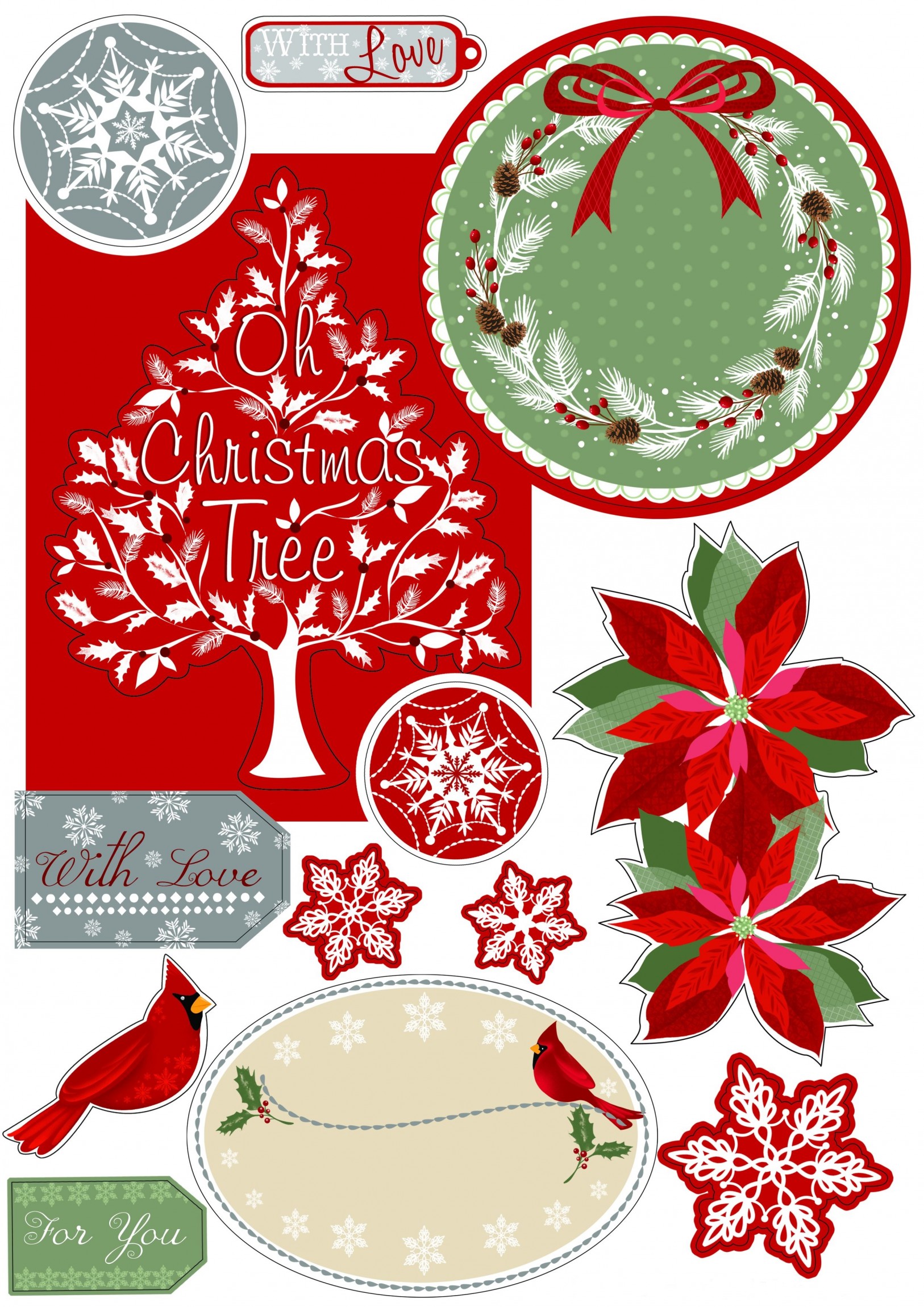 Christmas Sentiments & Toppers