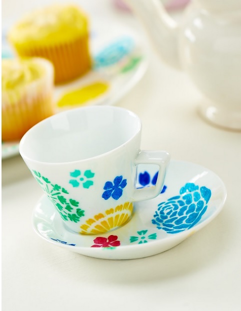 Contemporary Cup & Saucer China Painting Project