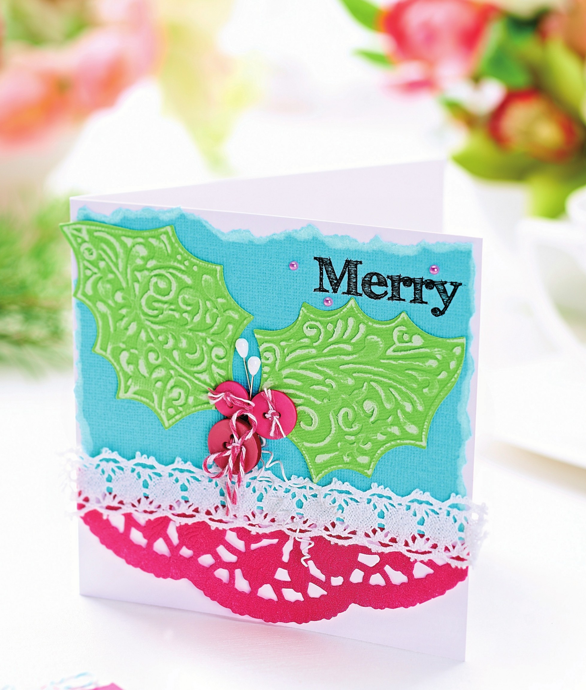 Embossed Christmas cards