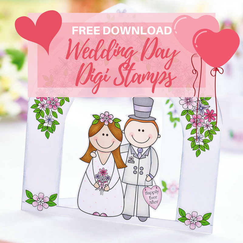 FREE Wedding Day Digi Stamps