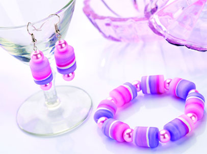 Faux Agate Beads Bracelet