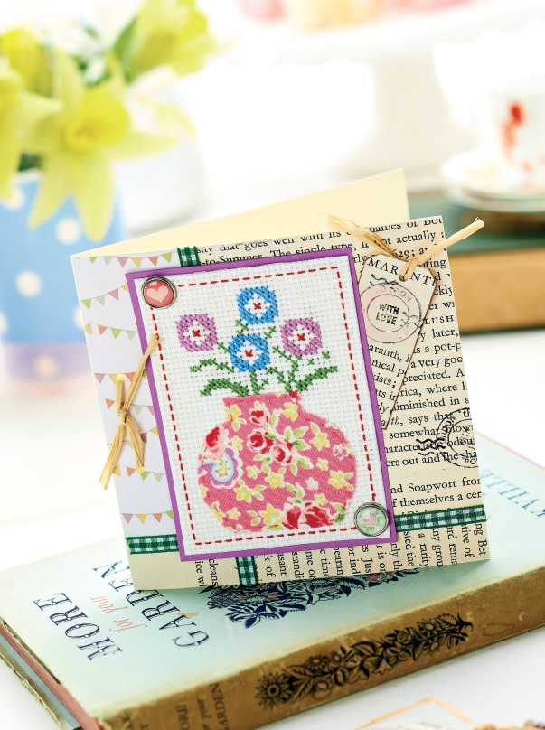 Floral Vase Cross-stitch Chart