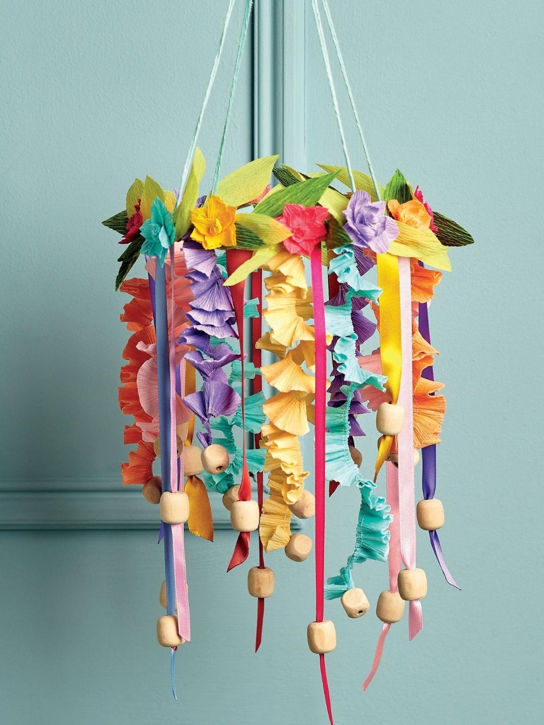 Folksy Paper Hoop Decoration