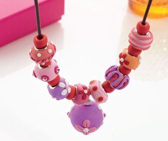 Polymer Clay Charm Beads Necklace