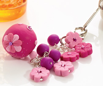 Polymer Clay Charm Beads Handbag Charm