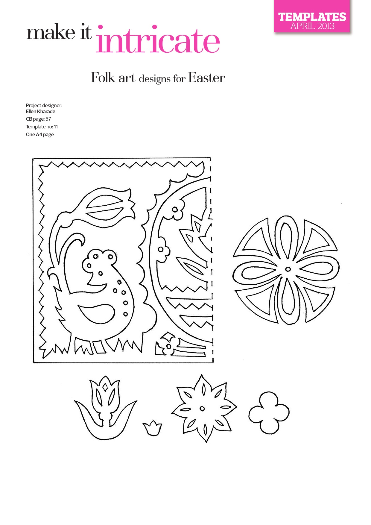 Folk Art Designs For Easter