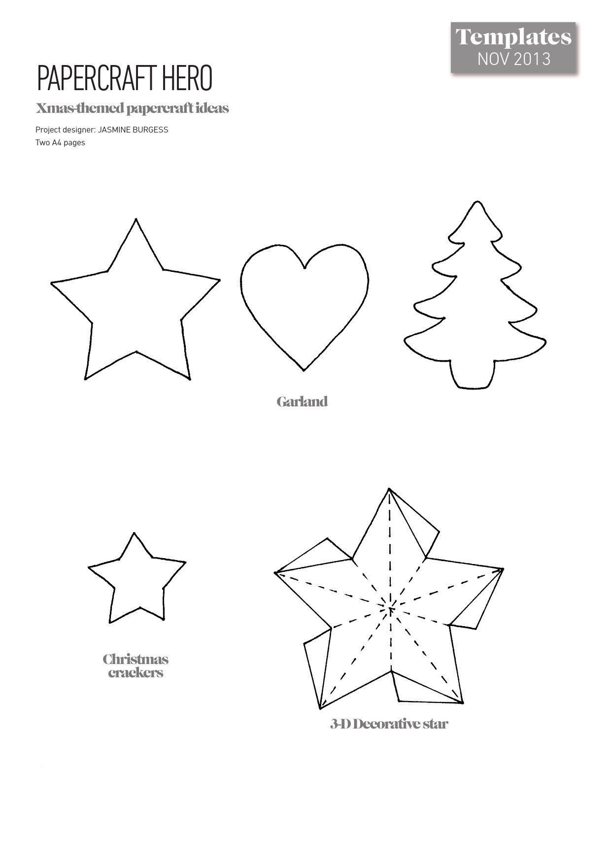 Four Xmas-Themed Papercraft Ideas