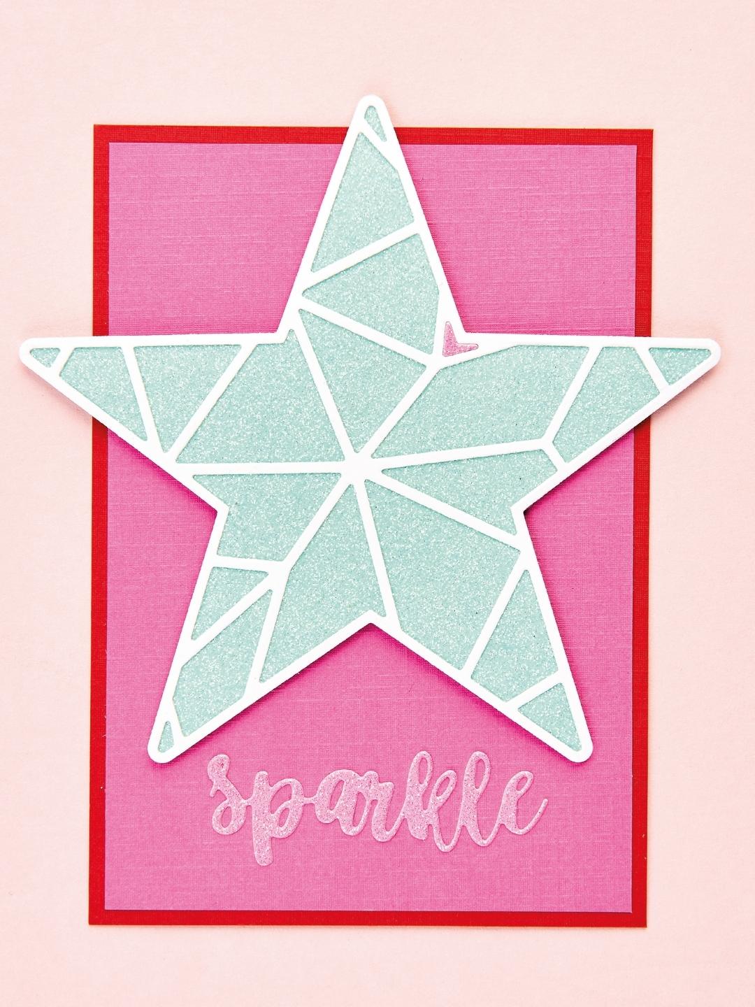 Geometric Die-Cut Star Cards