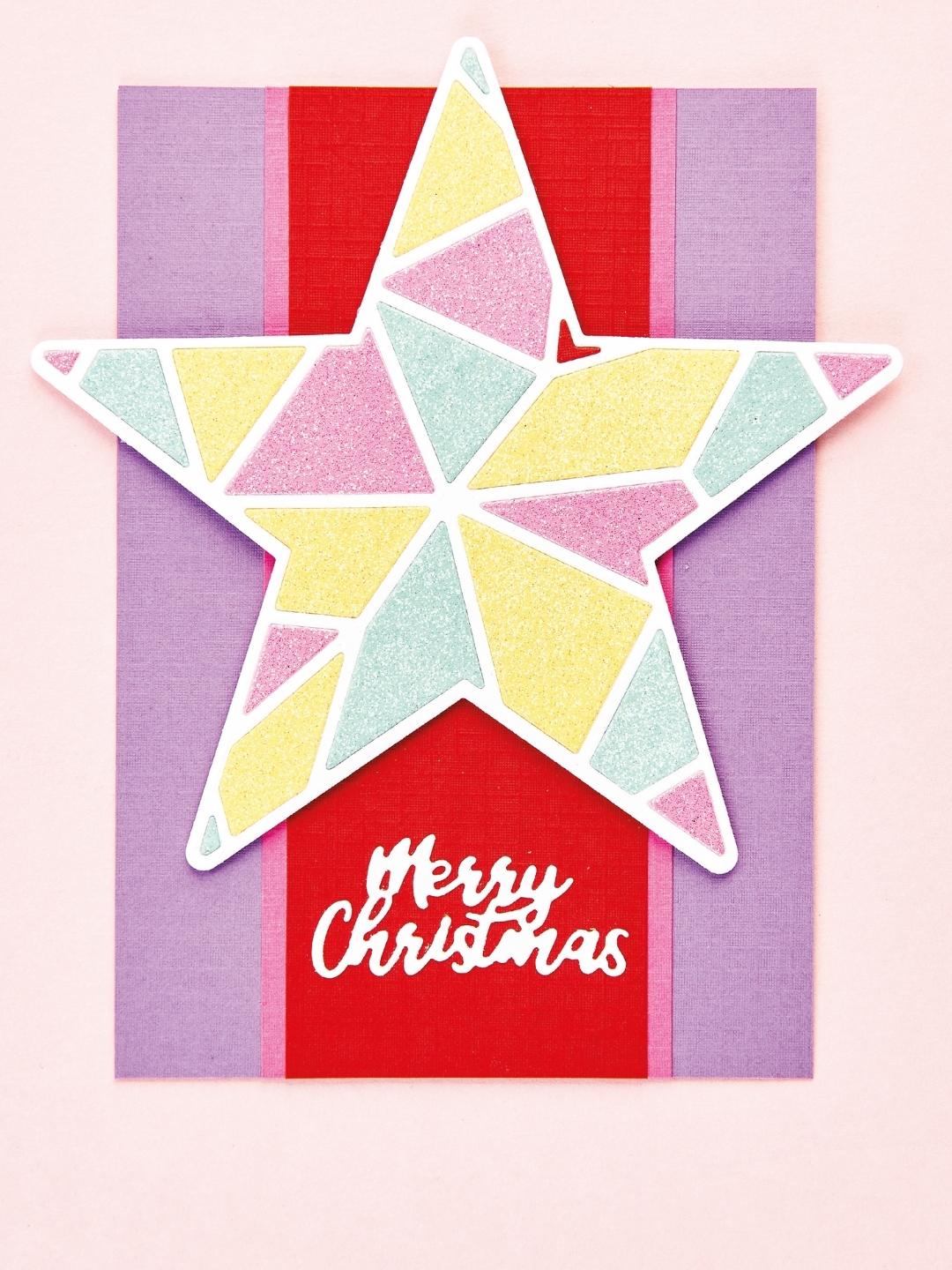 Geometric Die-Cut Star Cards