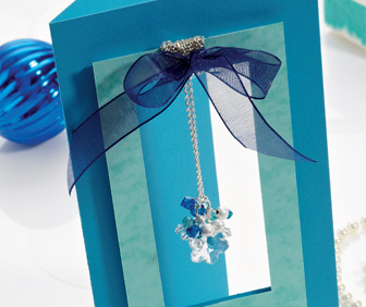 Snowflake Necklace Card