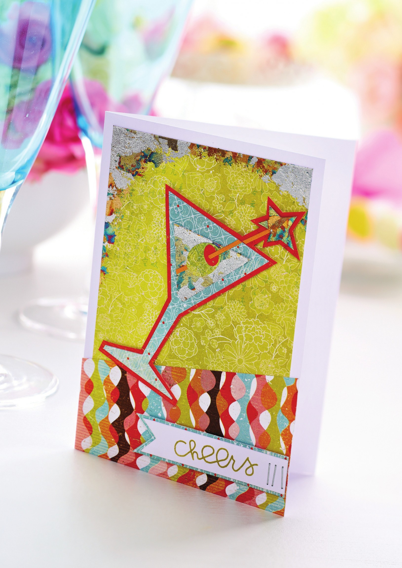 Glitzy New Year Cards With Metal Foil Accents