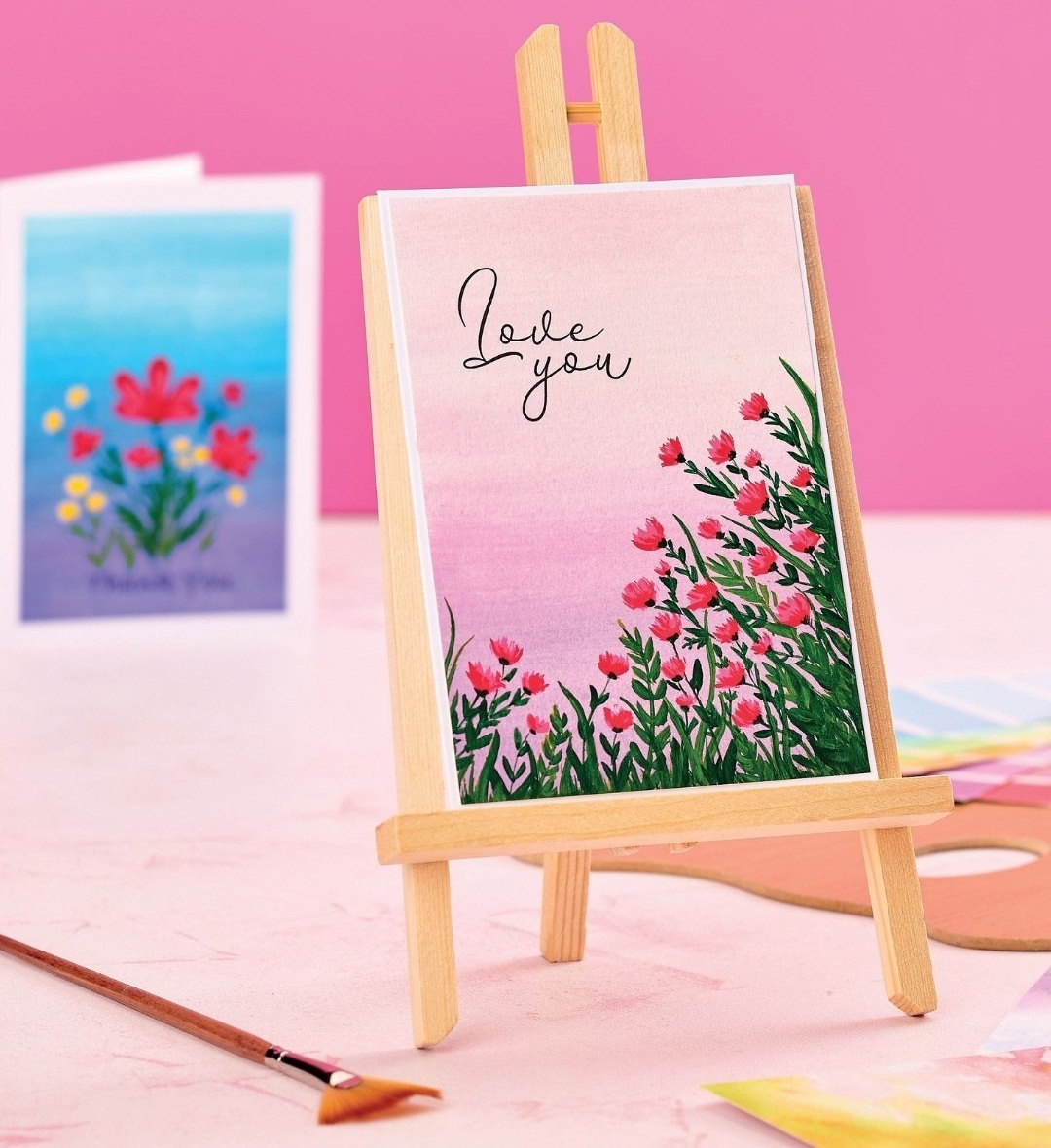 Gouache Paint Cards Tutorial