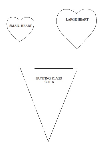 Heart & Bunting Shapes