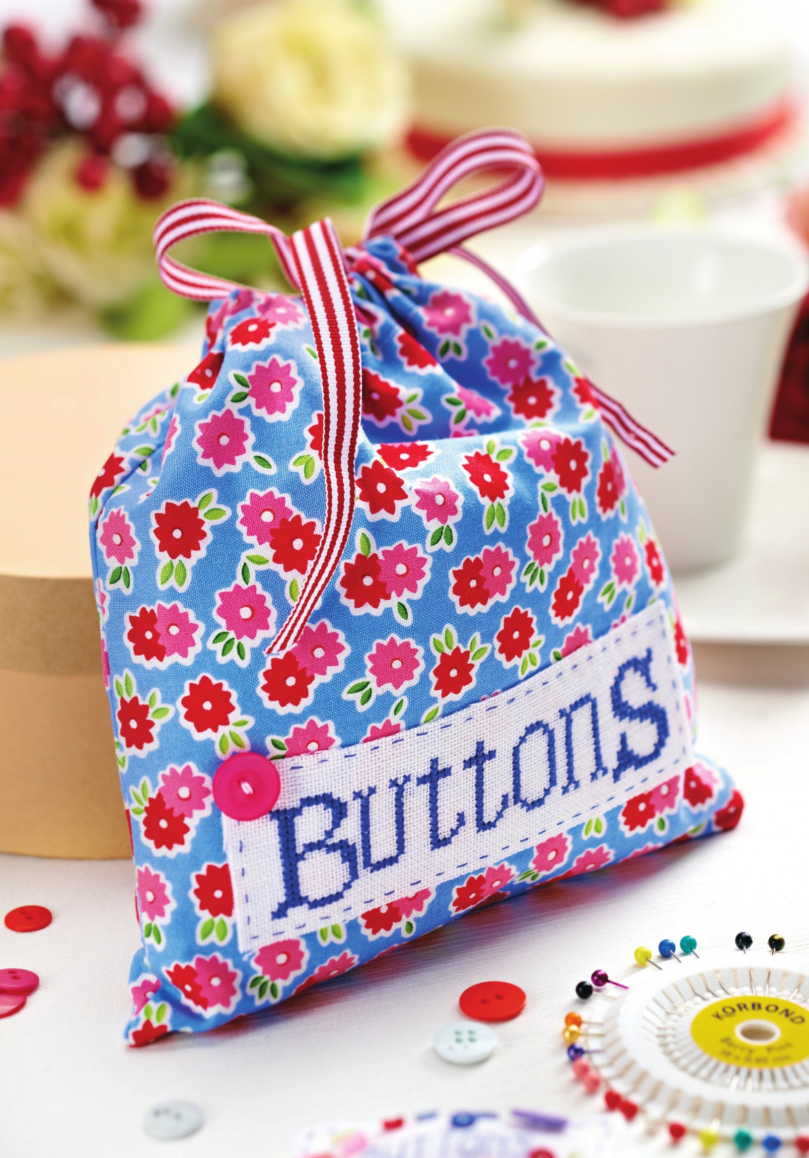 Haberdashery themed stitched project