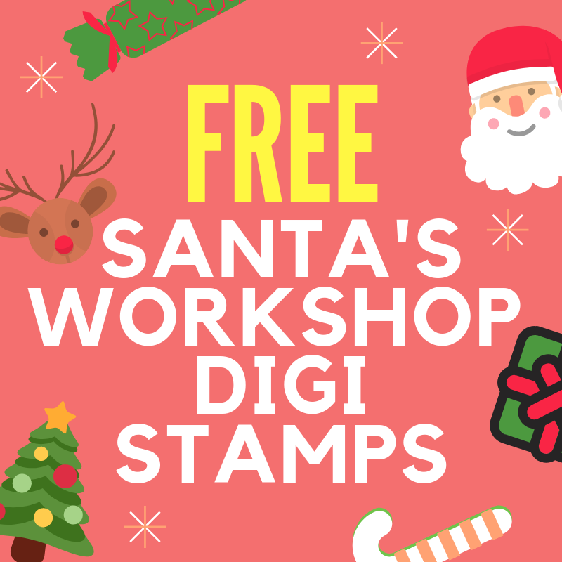FREE Santa’s Workshop Christmas Digi Stamps