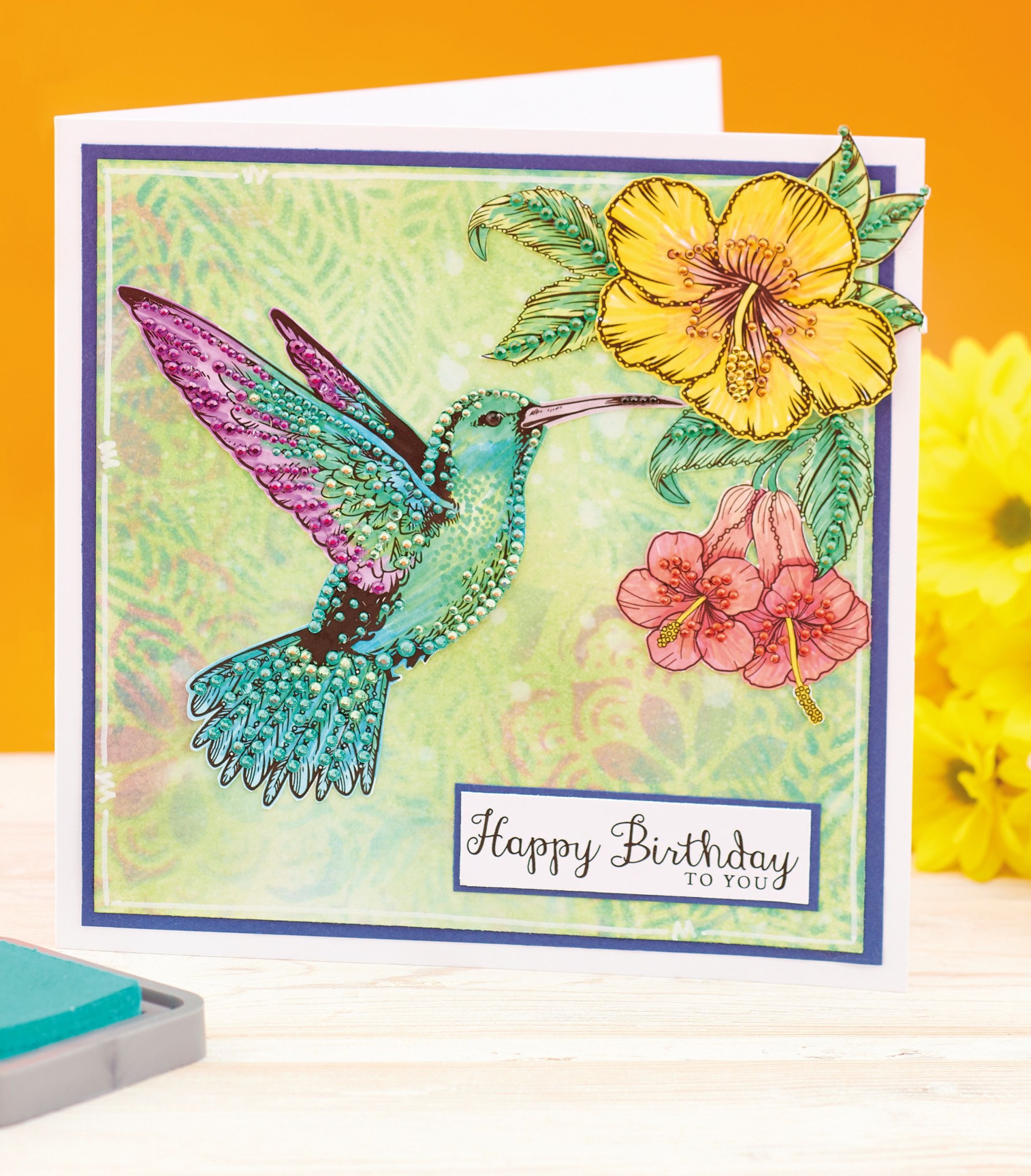 Stamp a Hummingbird Card