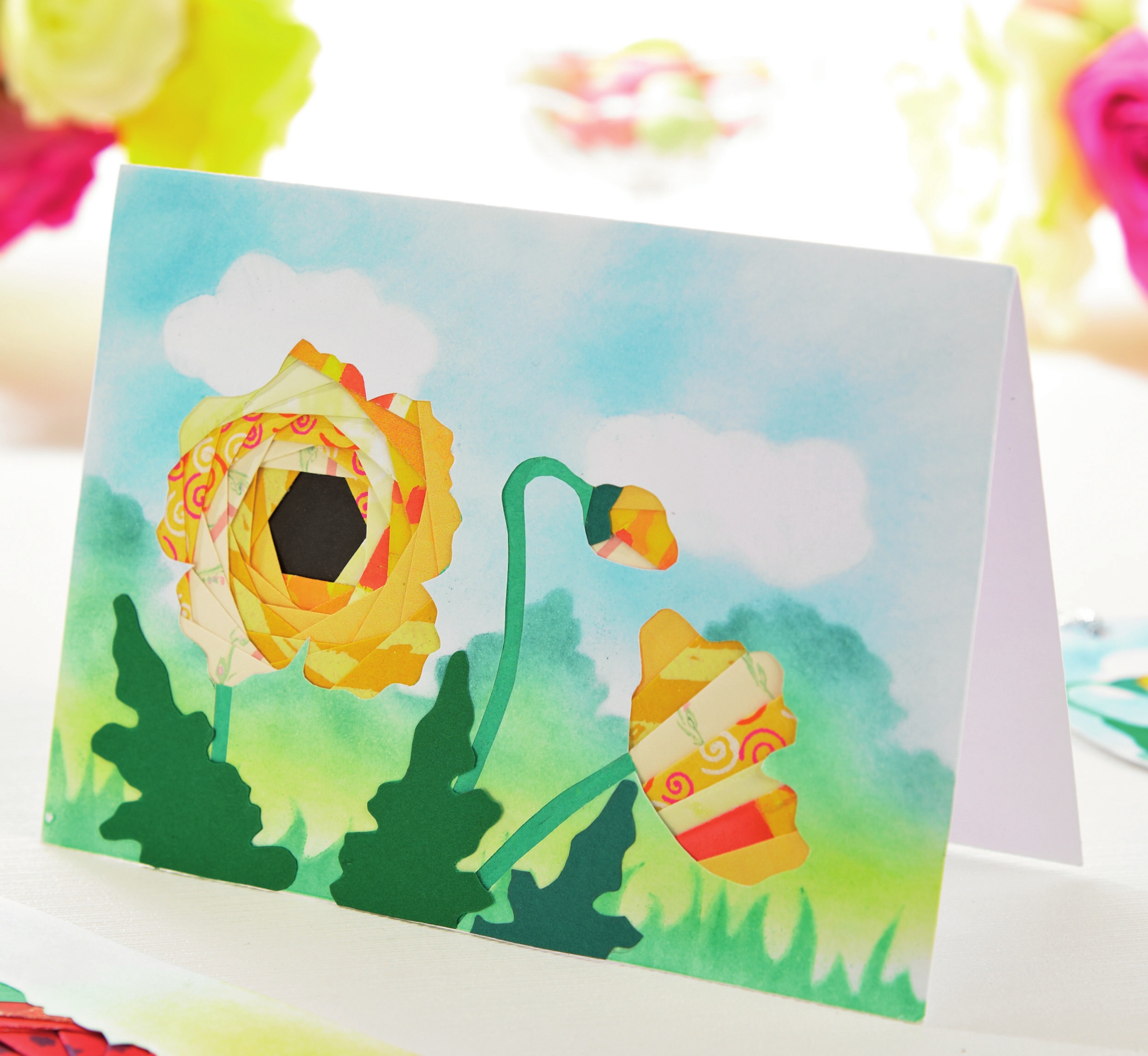 Iris Folding Summer Cards