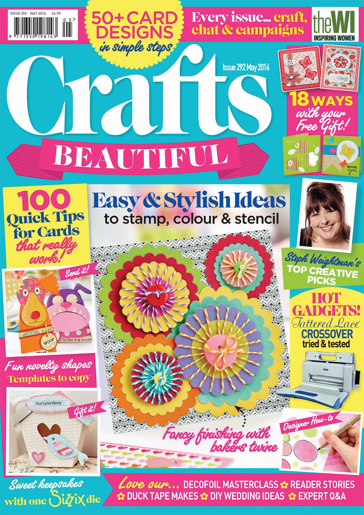 Crafts Beautiful May 2016 Issue 292 Template Pack