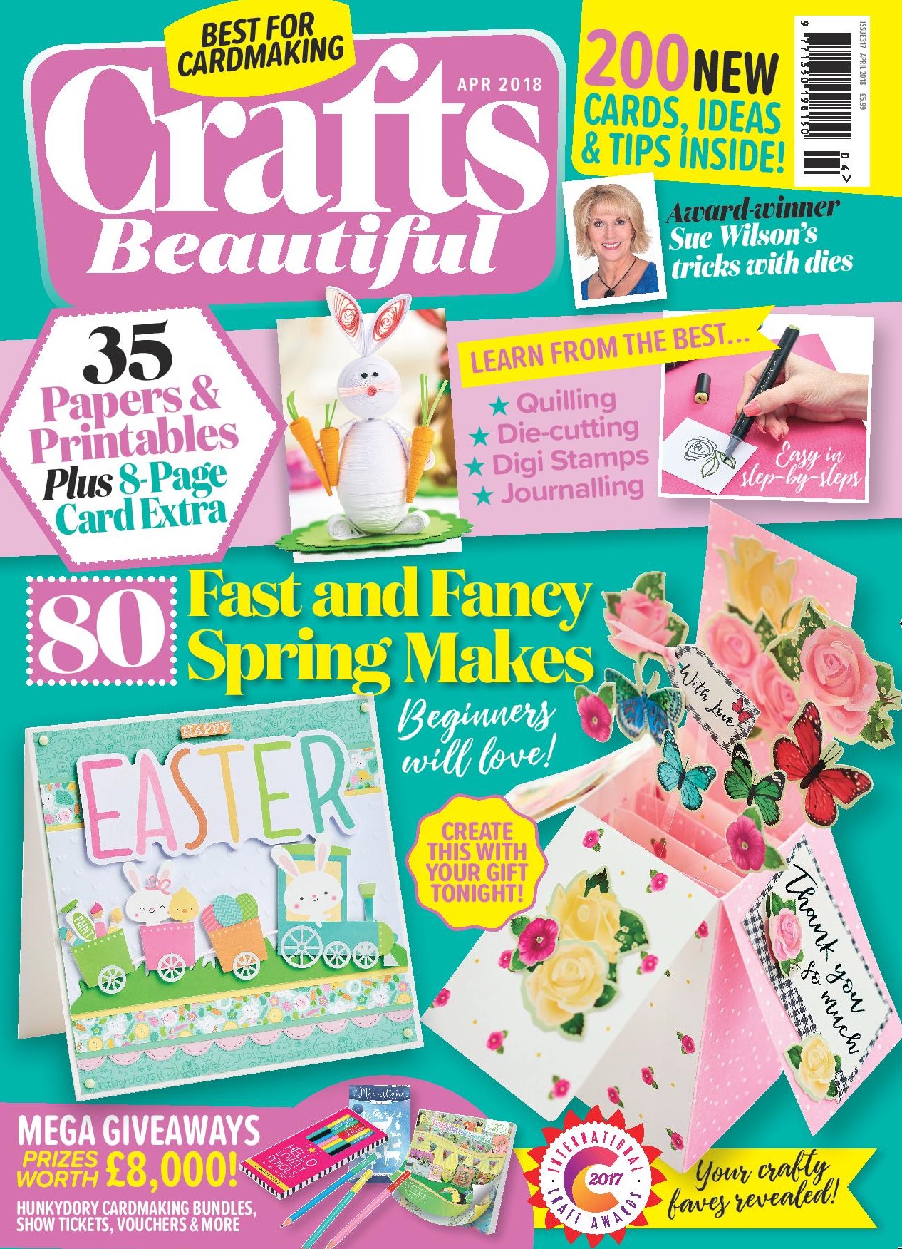 Crafts Beautiful April 2018 Issue 317 Template Pack