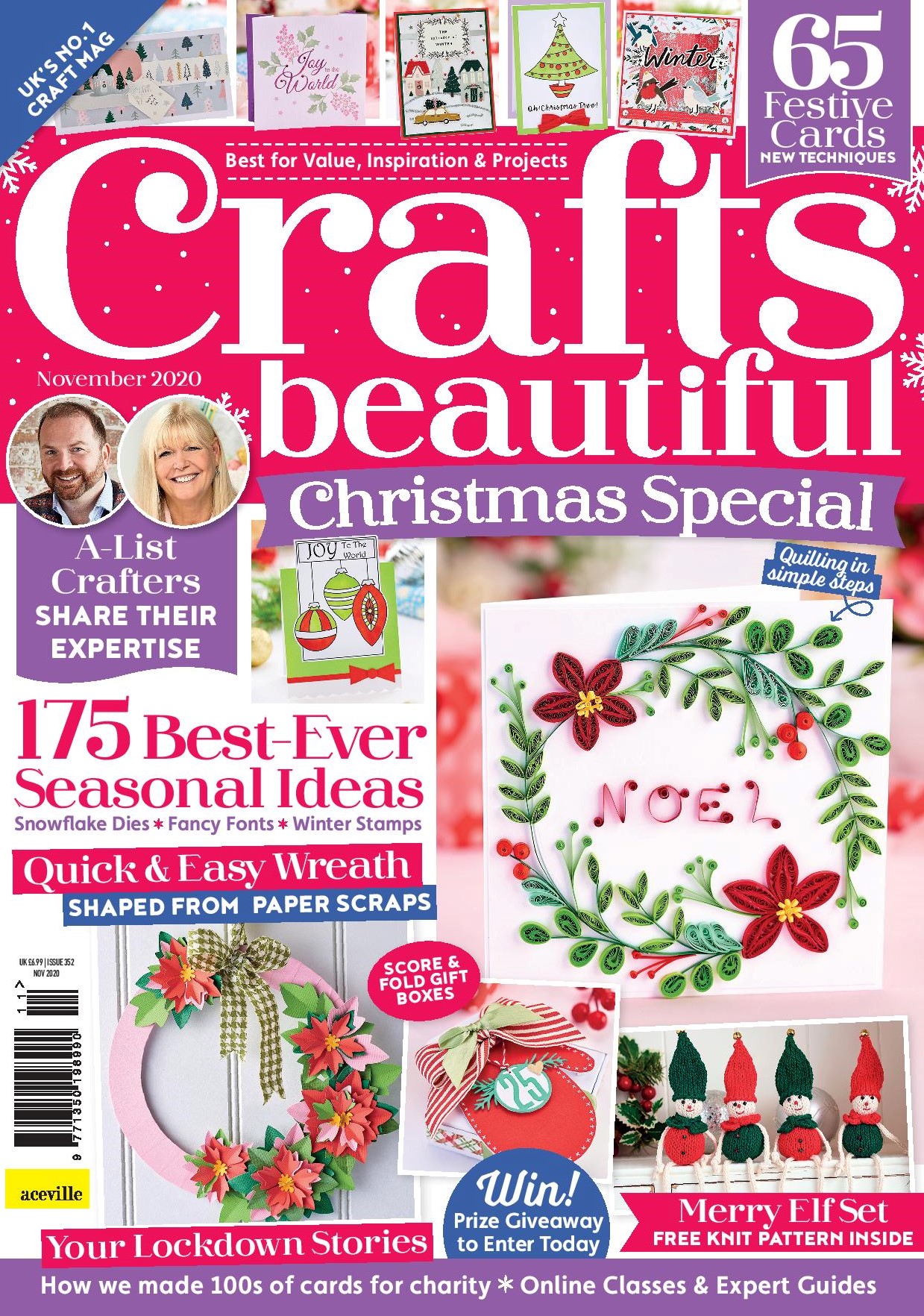 Crafts Beautiful November 2020 Issue 352 Template Pack