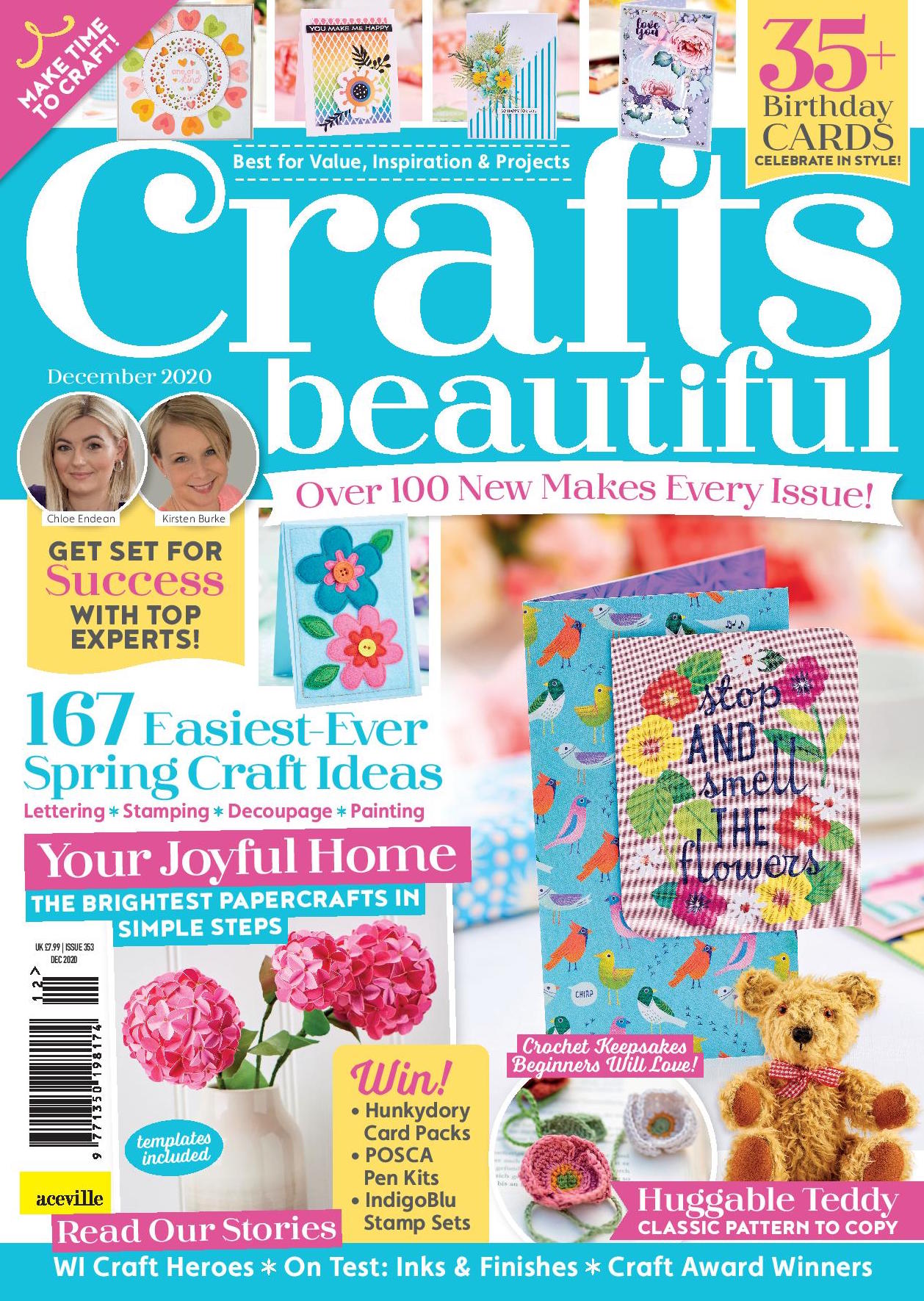 Crafts Beautiful December 2020 Issue 353 Template Pack
