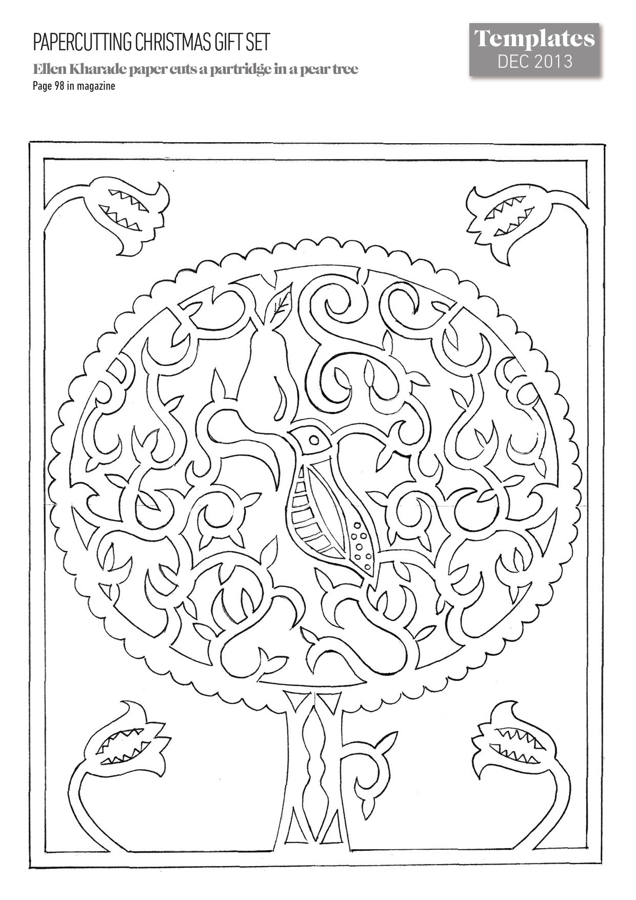 Papercutting Christmas Gift Set