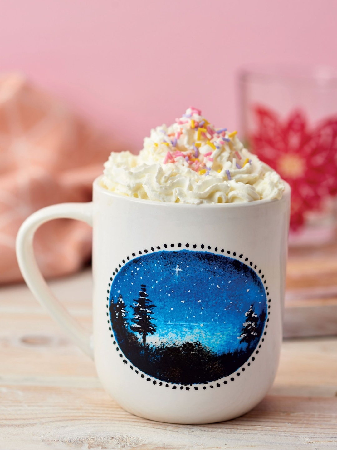 Festive Painted Mugs Tutorial
