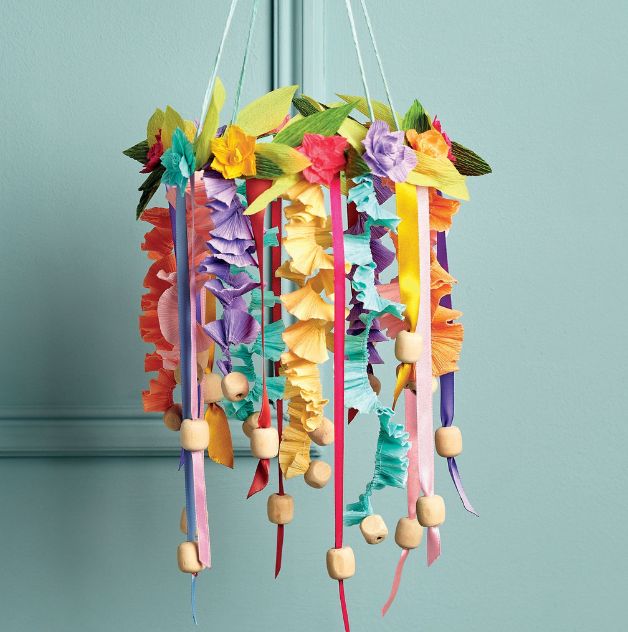 Folksy Paper Hoop Decoration