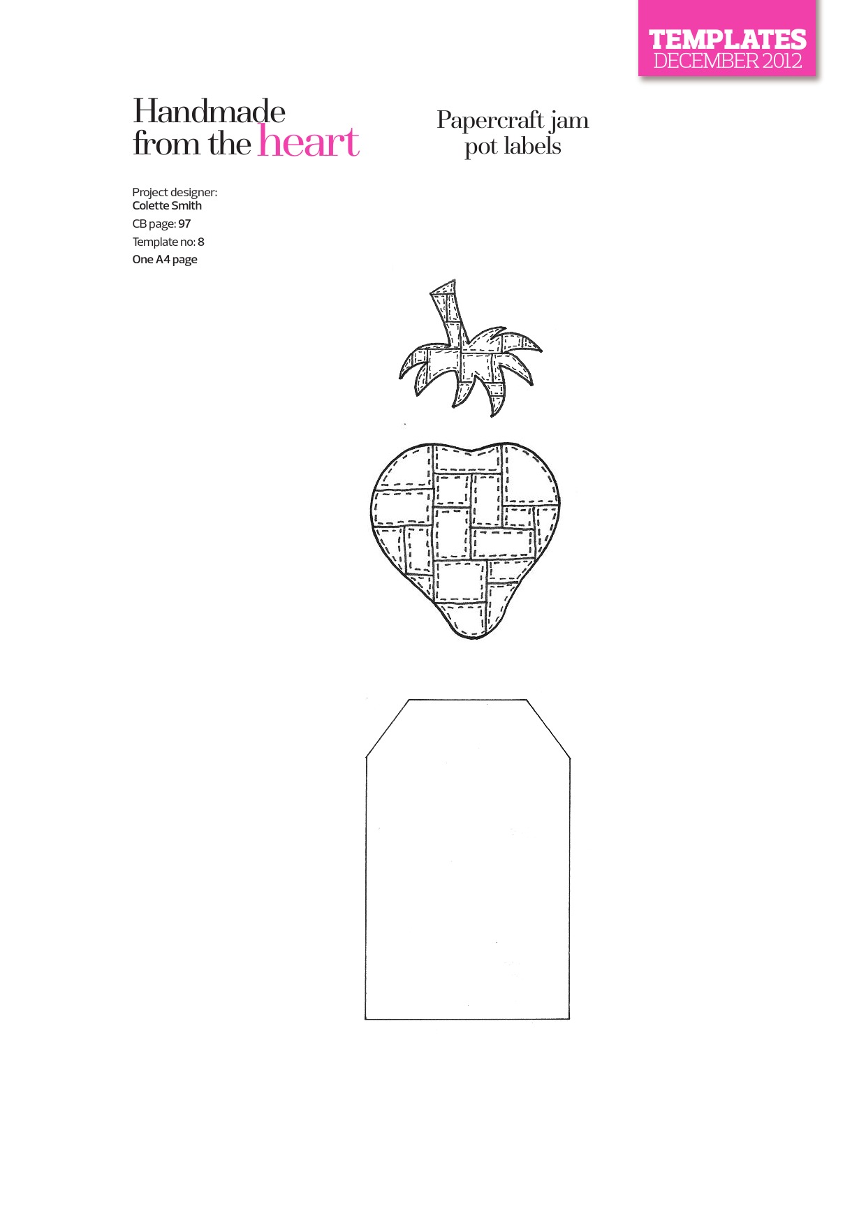 Papercraft Jam Pot Labels