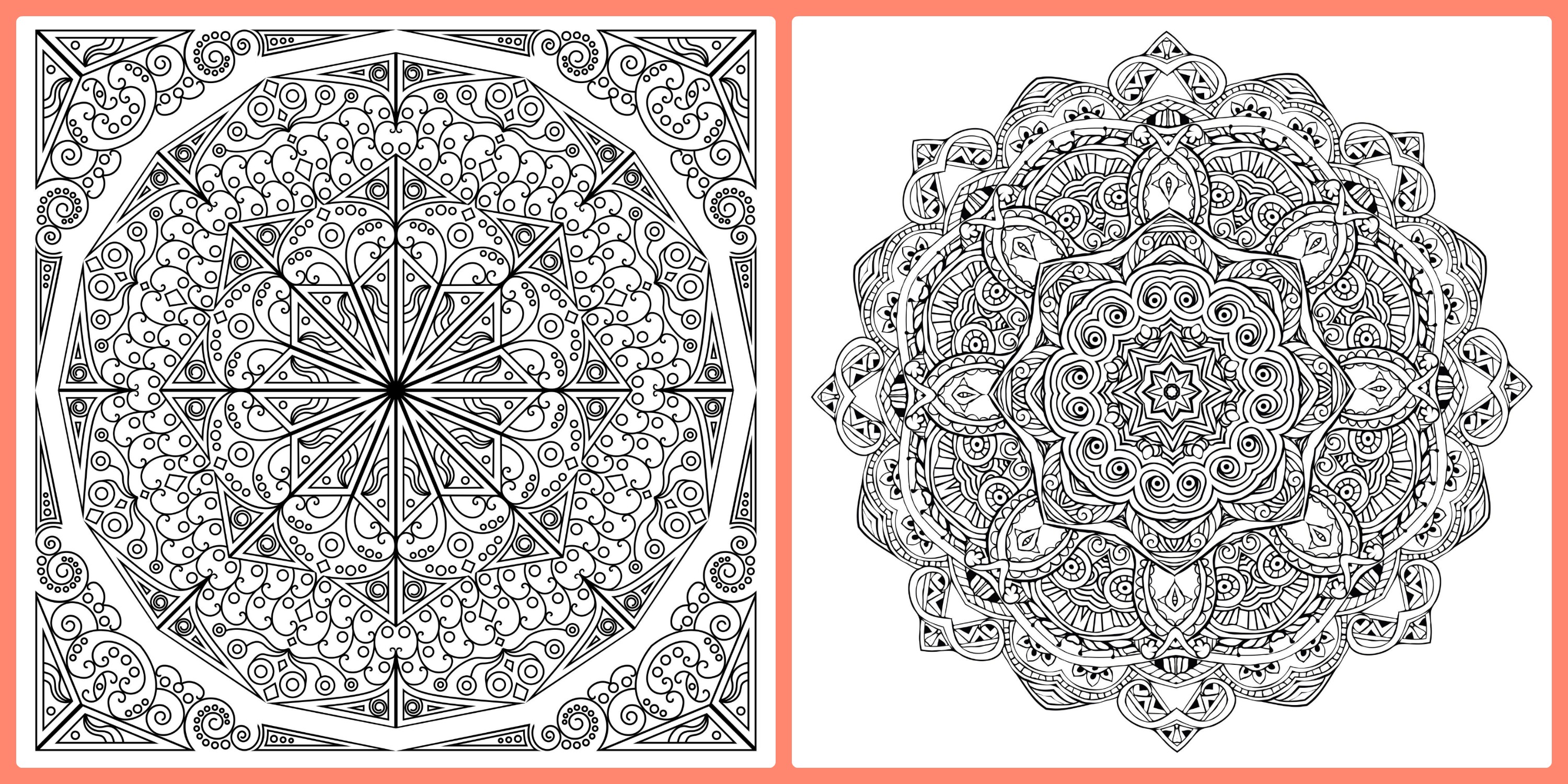 More Mandala Colouring In Pages