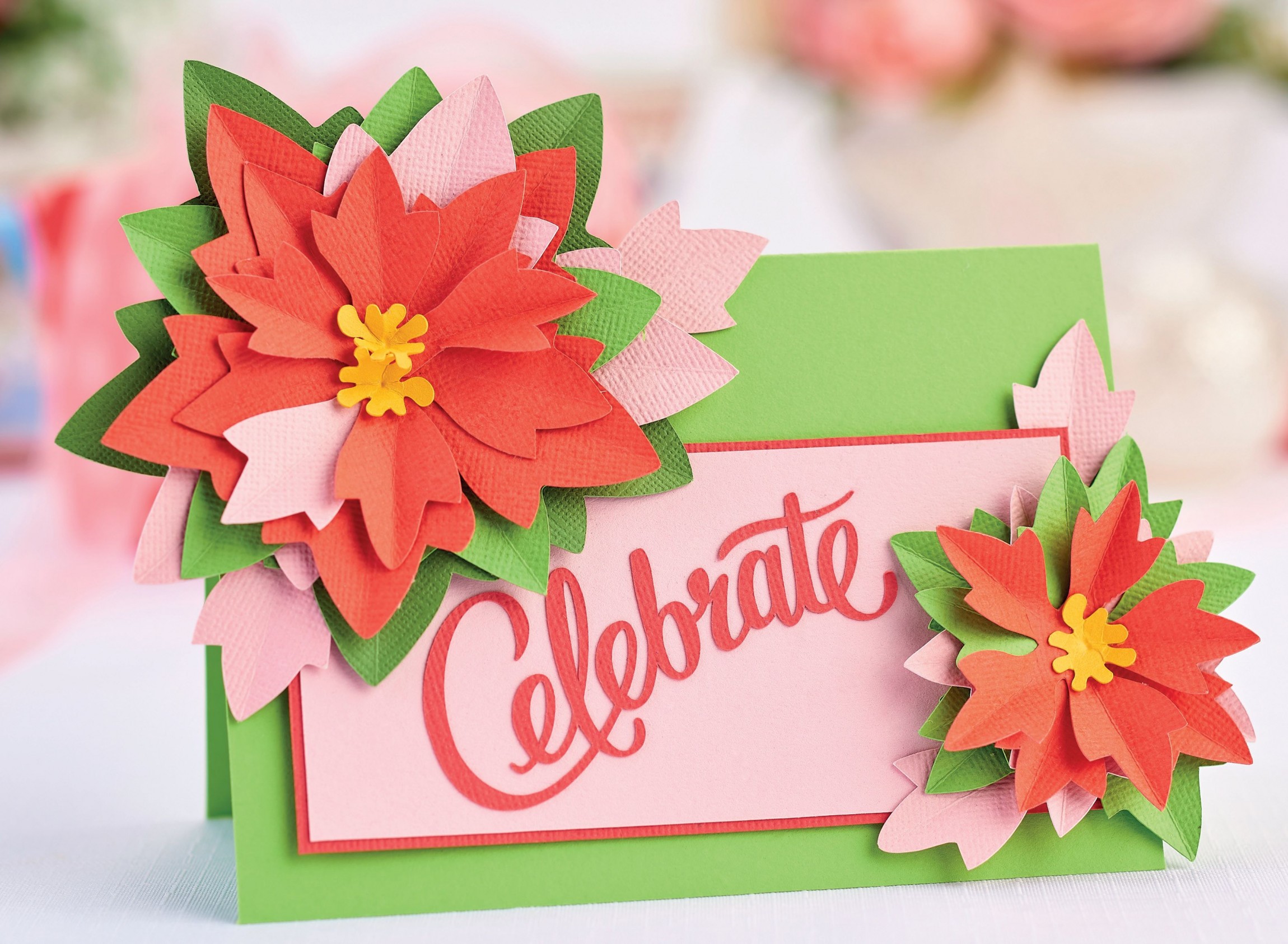 Die-Cut a Poinsettia Set