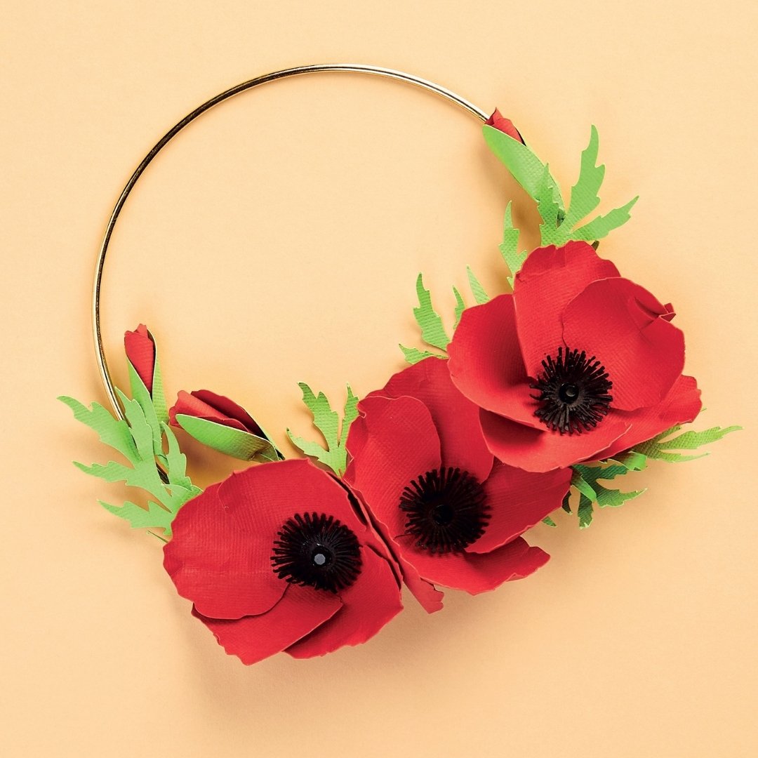 Remembrance Die-Cut Poppy Wreath