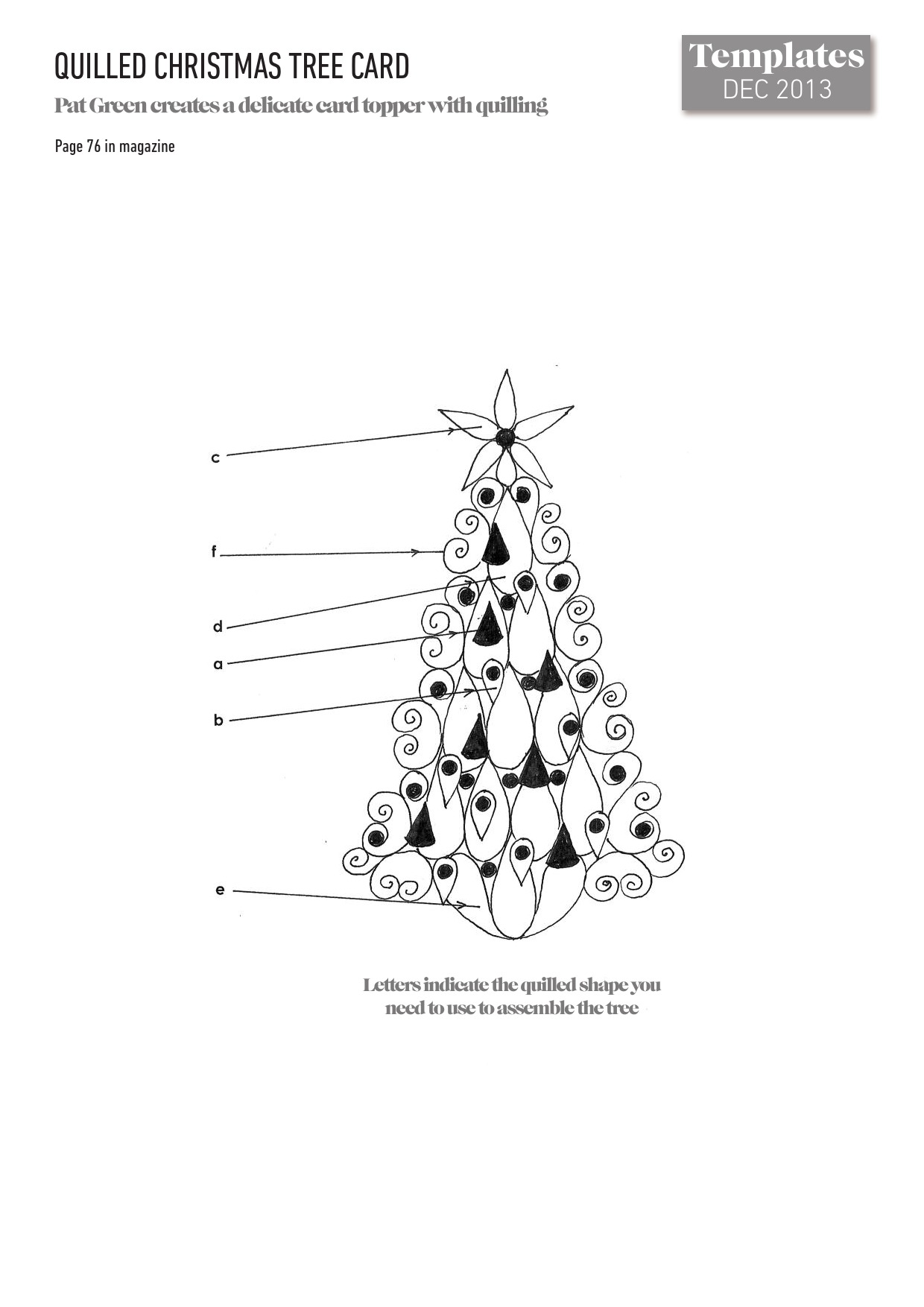 Quilled Christmas Tree Card