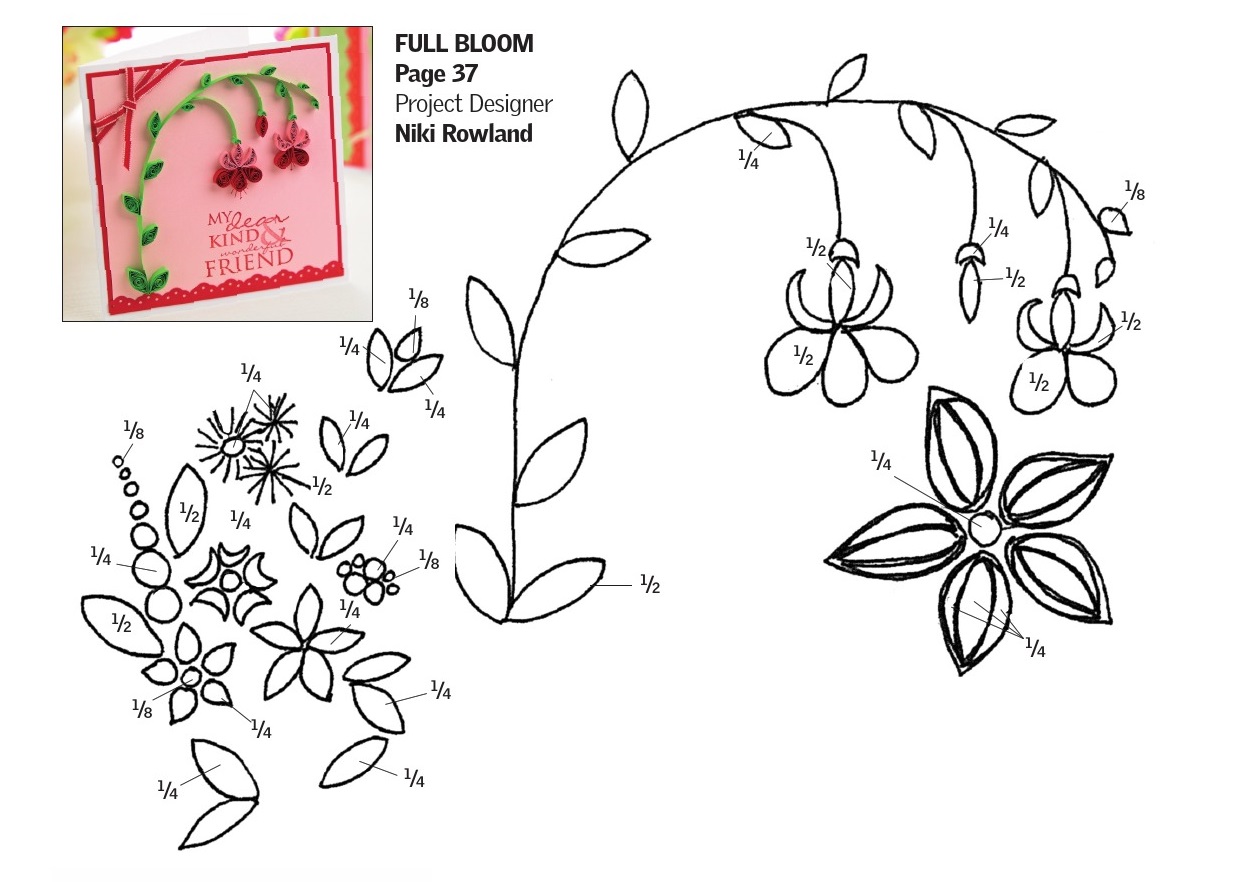 Quilled floral card