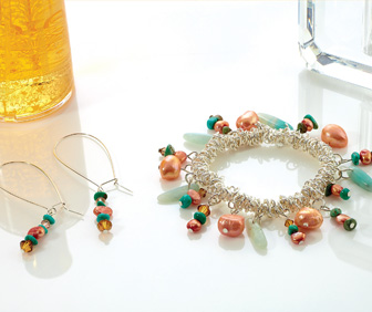 Dyed Agate Earrings
