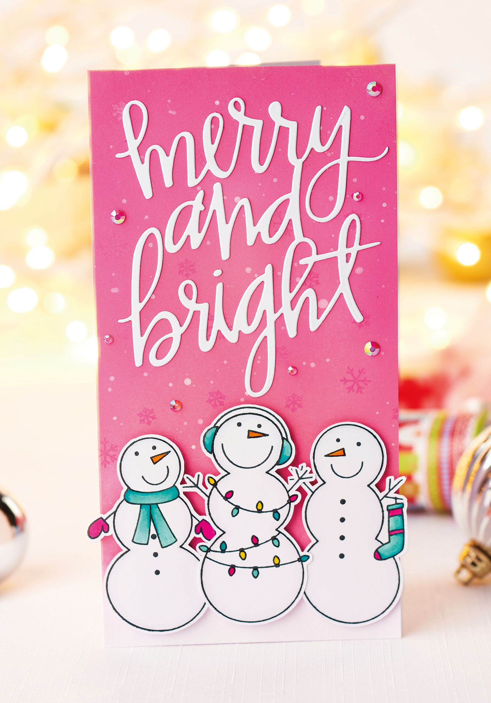 Stamp a Snowman Greeting