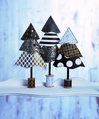 Stitched Christmas Trees