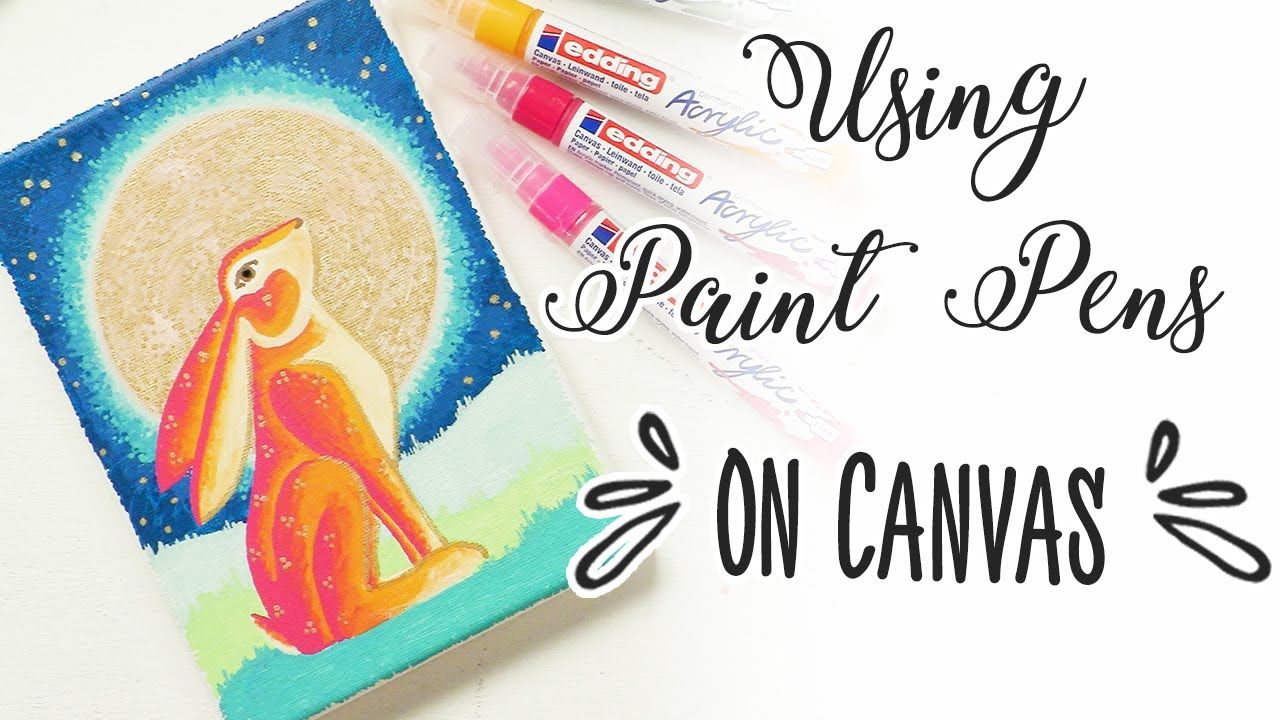 Using Paint Pens On Canvas Template