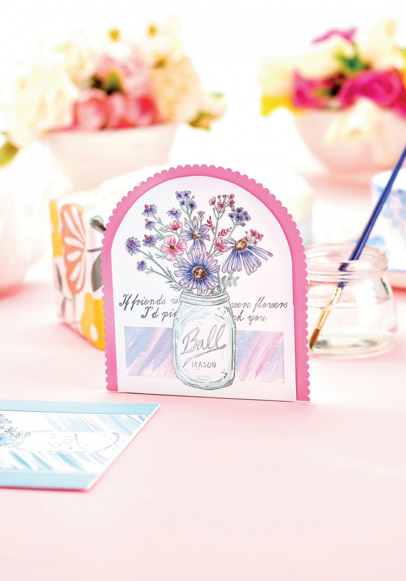 Paint Watercolour Flower Greetings