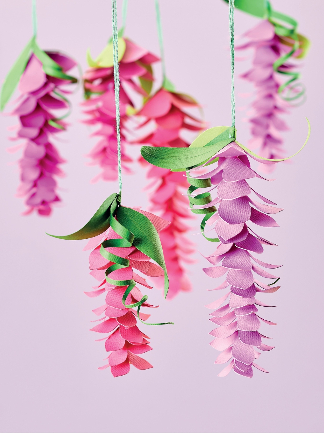 Easy Paper Wisteria Decorations