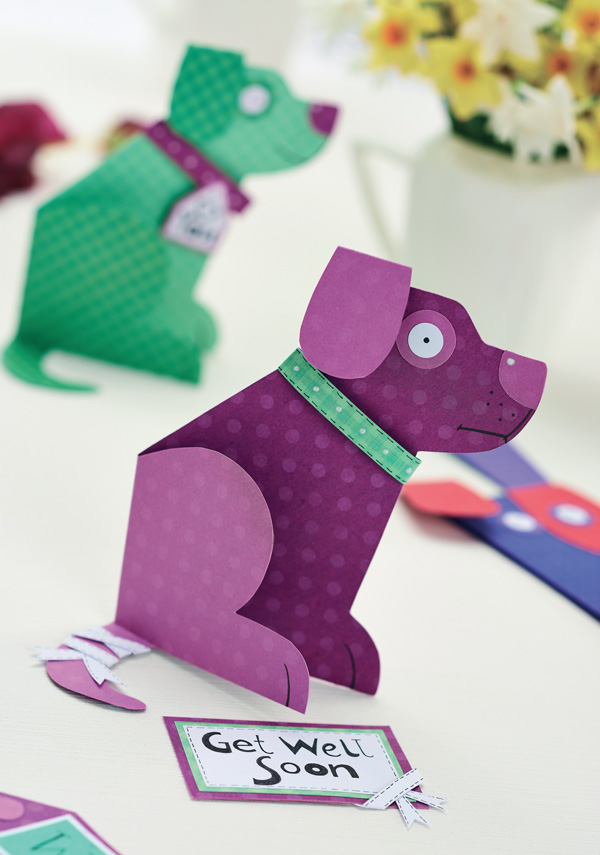 Dog Card Blank Motif
